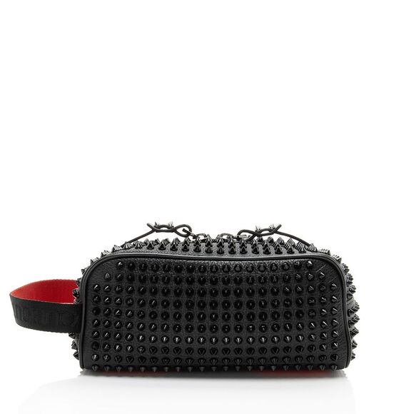 Christian Louboutin Calfskin Spiked Blaster Pouch - Picture 3 of 11